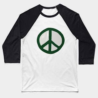 Peace Sign Green Shadow Silhouette Anime Style Collection No. 264 Baseball T-Shirt